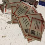 Edirne plaket Qr menu metal