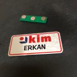 Edirne plaket miknatisli yaka isimligi metal